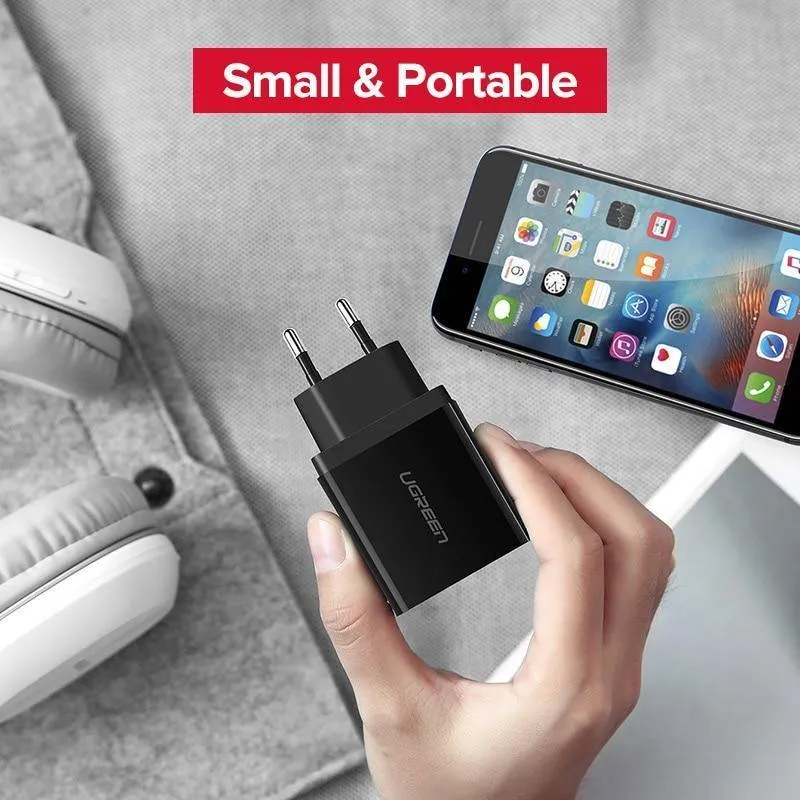 Ugreen USB Ladegerät für iPhone Xs X 8 7 Schnelles Ladegerät für Samsung Xiaomi Huawei Ladegerät EU Adapter Handy Ladegerät