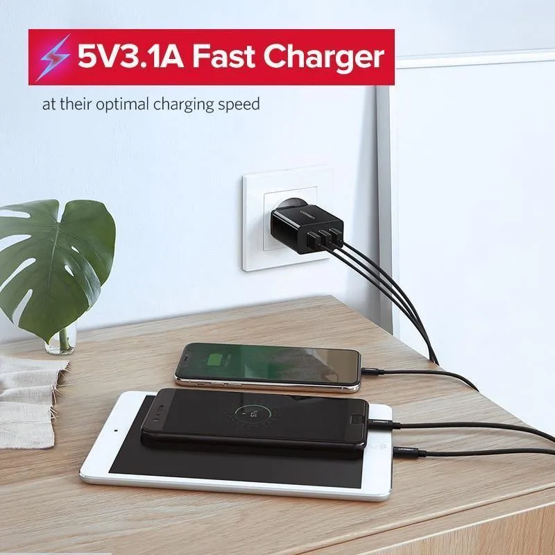 Ugreen USB Ladegerät für iPhone Xs X 8 7 Schnelles Ladegerät für Samsung Xiaomi Huawei Ladegerät EU Adapter Handy Ladegerät