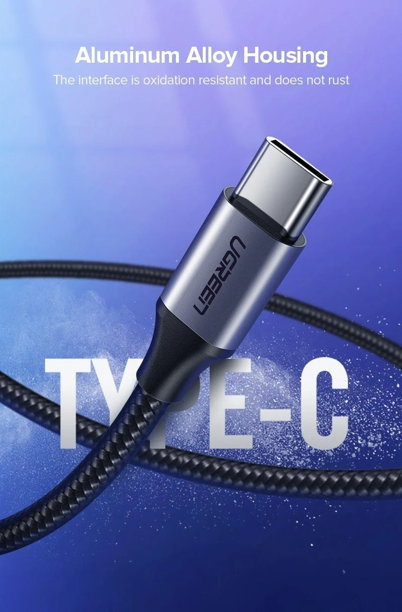 Ugreen USB Typ C Kabel USB C Schnelle Lade Datenkabel für Samsung Galaxy S9 S8 Plus Handy Ladegerät Kabel für Xiaomi Mi 8