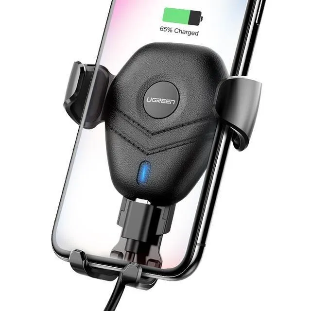 Ugreen Qi Car Wireless Charger für iPhone Xs XR X 8 10W Schnelles kabelloses Laden für Samsung Galaxy S9 S8 Kfz-Ladegerät