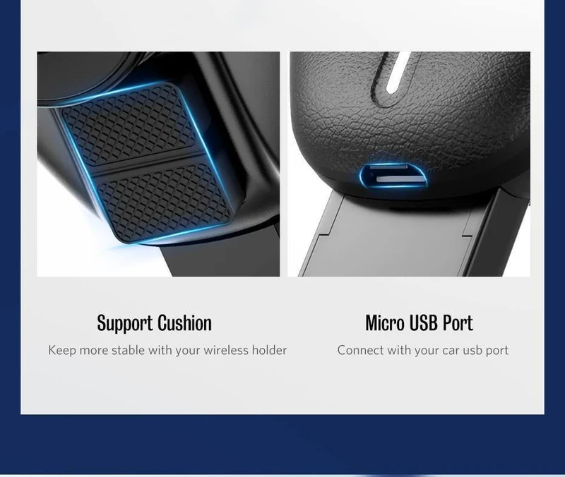 Ugreen Qi Car Wireless Charger für iPhone Xs XR X 8 10W Schnelles kabelloses Laden für Samsung Galaxy S9 S8 Kfz-Ladegerät