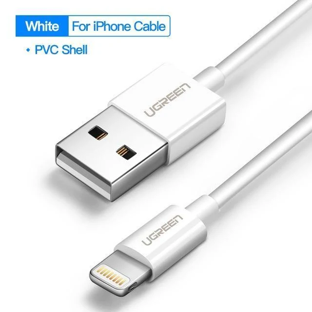 Ugreen USB-Kabel für iPhone XS X 8 7 6 Ladeladegerät 2 in 1 Micro-USB-Kabel für Android USB Typ C Typ-C Handykabel