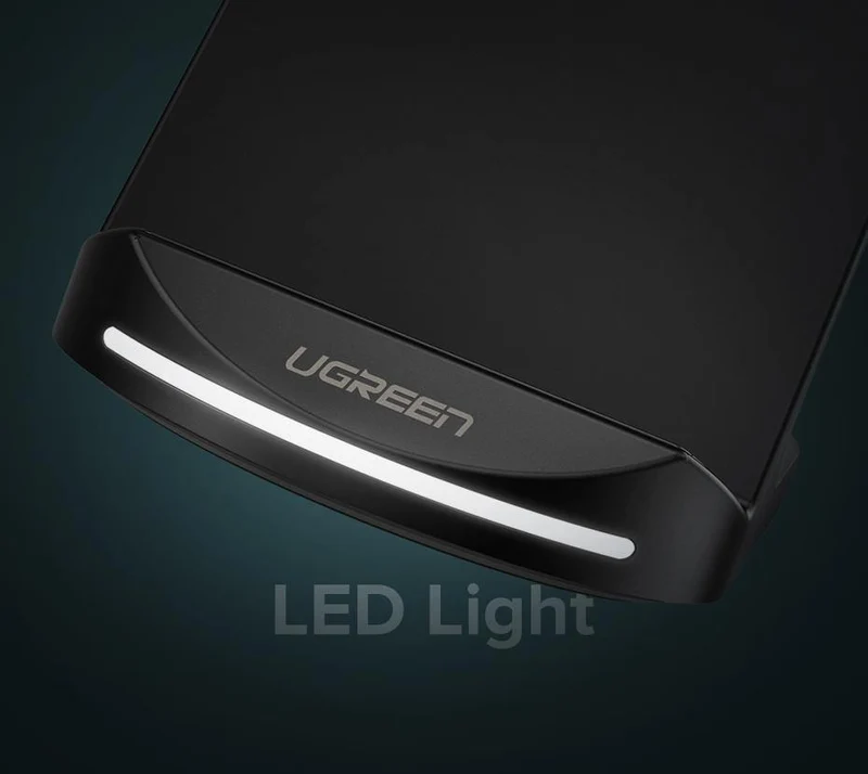 Ugreen Qi Wireless Ladegerät für iPhone X XS XR 8 Samsung S9 S8 10W Schnelle kabellose Ladestation für Xiaomi Phone Charger