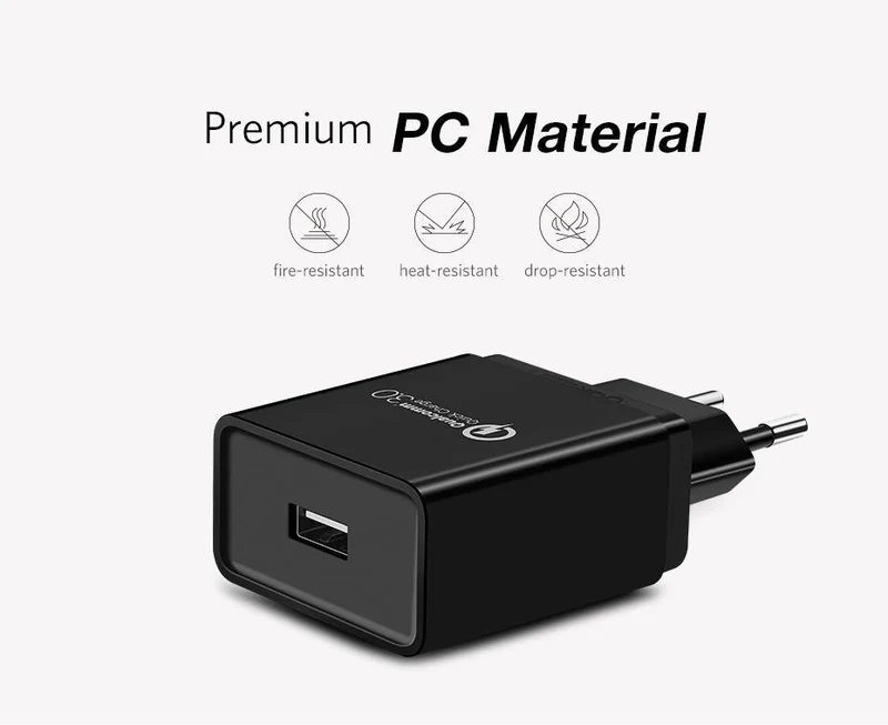 Ugreen USB Ladegerät 18W Quick Charge 3.0 Handy Ladegerät für iPhone Fast QC 3.0 Ladegerät für Huawei Samsung Galaxy S9+ S8+