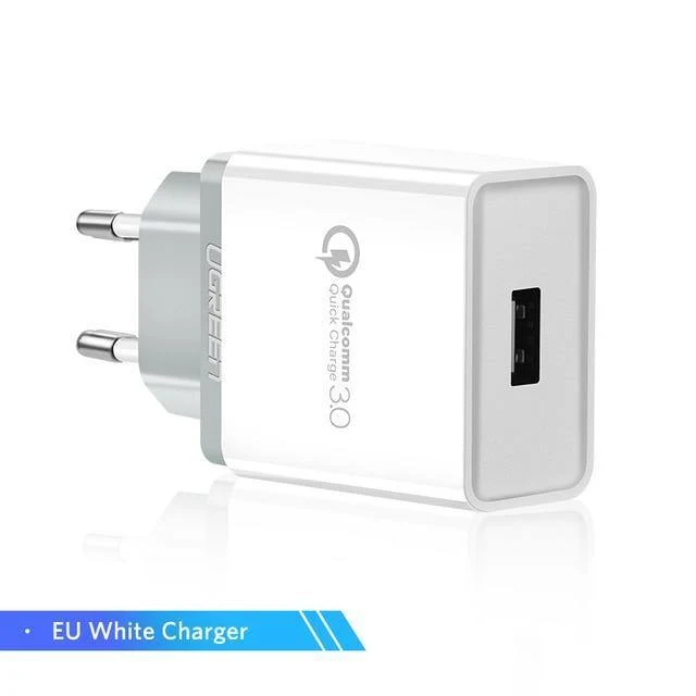 Ugreen USB Ladegerät 18W Quick Charge 3.0 Handy Ladegerät für iPhone Fast QC 3.0 Ladegerät für Huawei Samsung Galaxy S9+ S8+