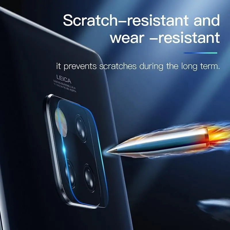 Baseus 0.2 mm gehärtetes Glas-Kameraobjektiv für Huawei Mate 20 Pro, Displayschutzfolie aus Glas für die Rückkamera für Mate 20