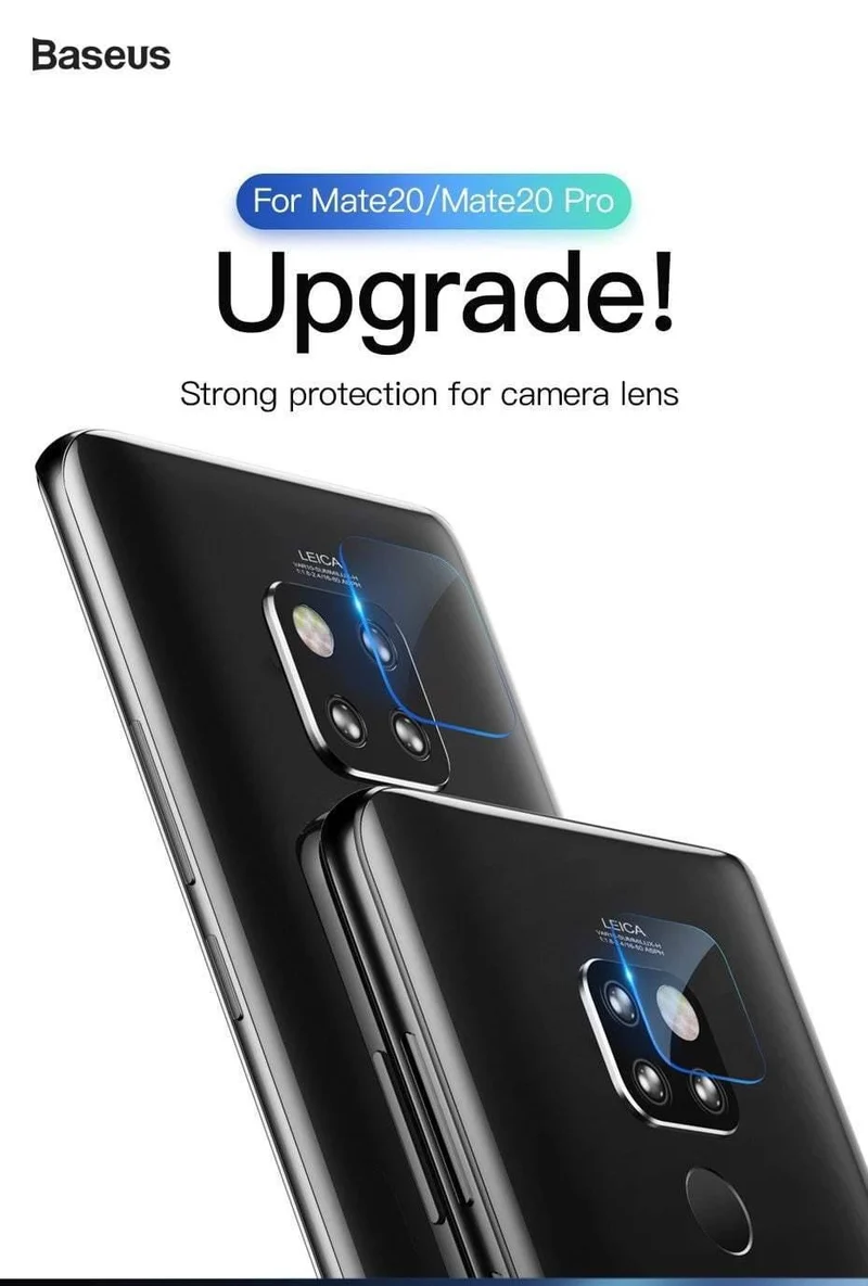 Baseus 0.2 mm gehärtetes Glas-Kameraobjektiv für Huawei Mate 20 Pro, Displayschutzfolie aus Glas für die Rückkamera für Mate 20