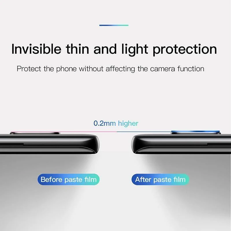 Baseus 0.2 mm gehärtetes Glas-Kameraobjektiv für Huawei Mate 20 Pro, Displayschutzfolie aus Glas für die Rückkamera für Mate 20