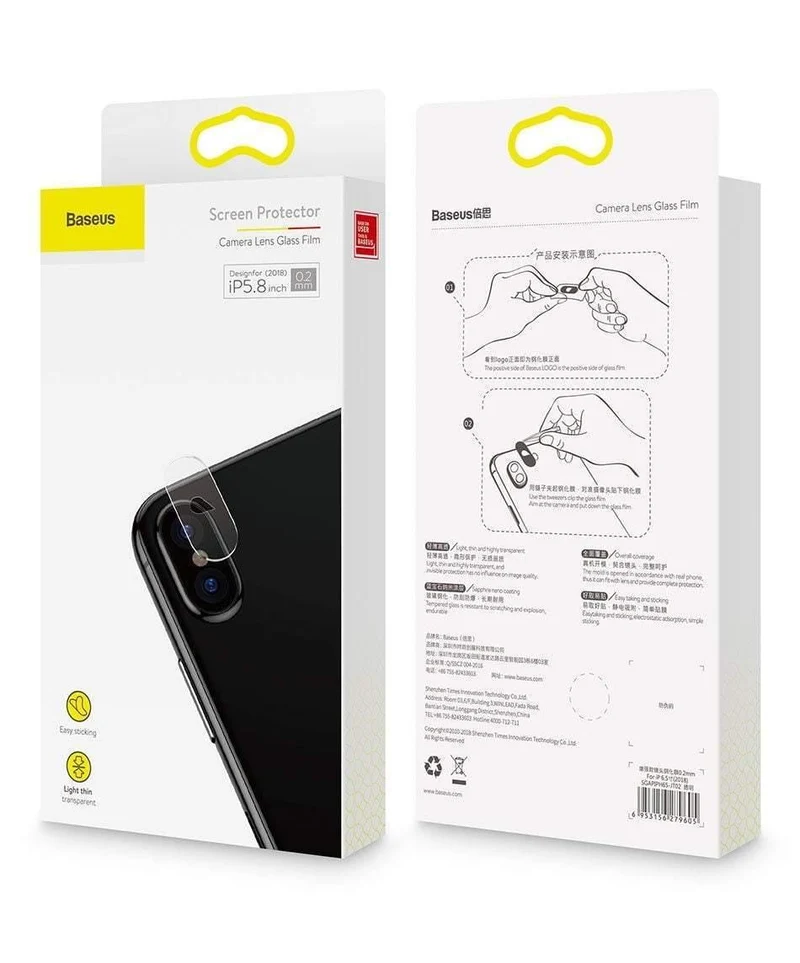 Baseus Zurück Kamera Objektiv Gehärtetem Glas Für iPhone XS Xs Max Xsmax Telefon Objektiv Schutz Glas Screen Protector Für iPhonexs Max