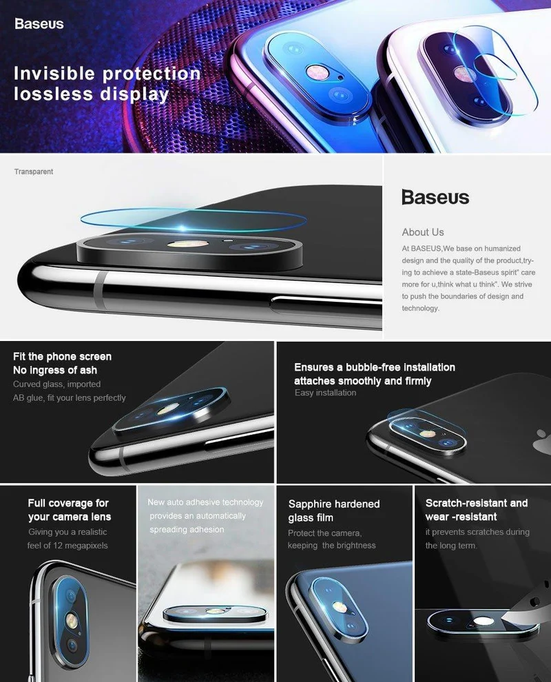 Baseus Zurück Kamera Objektiv Gehärtetem Glas Für iPhone XS Xs Max Xsmax Telefon Objektiv Schutz Glas Screen Protector Für iPhonexs Max