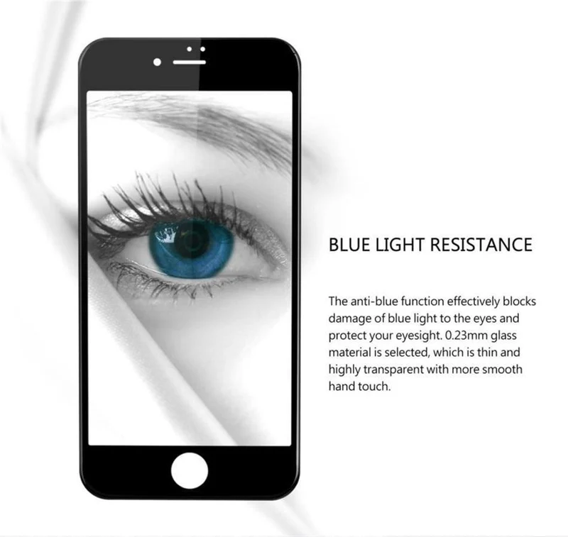 Baseus 0.23MM Displayschutz gehärtetes Glas für iPhone 8 7 6 6s Plus weicher 3D gebogener Full Cover Schutzfolie aus gehärtetem Glas