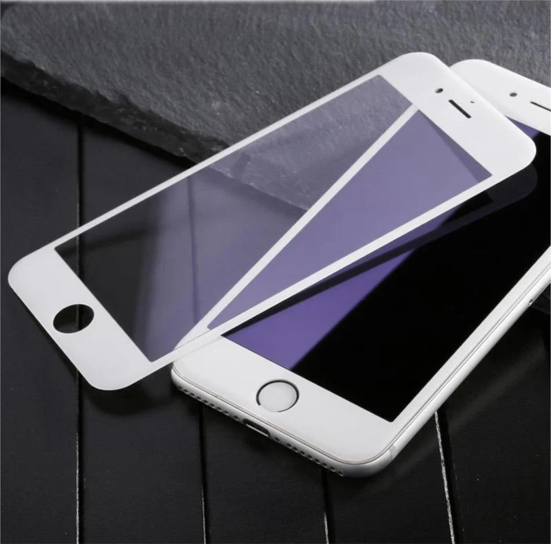 Baseus 0.23MM Displayschutz gehärtetes Glas für iPhone 8 7 6 6s Plus weicher 3D gebogener Full Cover Schutzfolie aus gehärtetem Glas