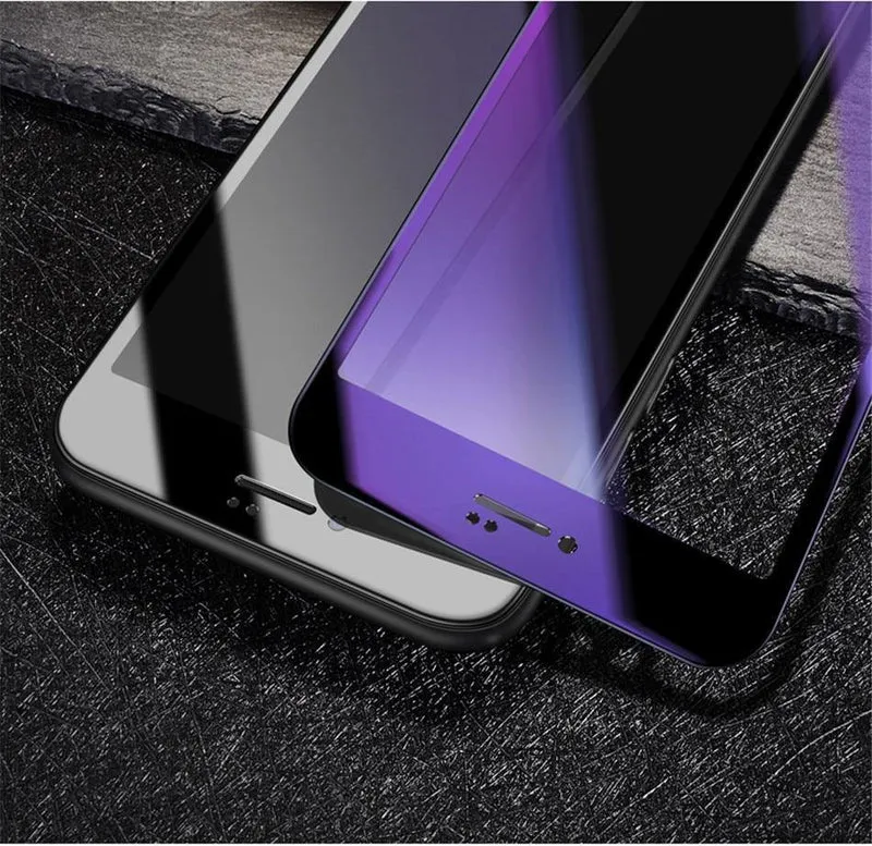 Baseus Displayschutzfolie für iPhone X 8 7 6 S 6S Plus gehärtetes Glas 0.23 mm weiches PET 3D gebogene Schutzglas-Frontfolie
