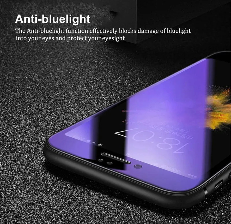Baseus Displayschutzfolie für iPhone X 8 7 6 S 6S Plus gehärtetes Glas 0.23 mm weiches PET 3D gebogene Schutzglas-Frontfolie