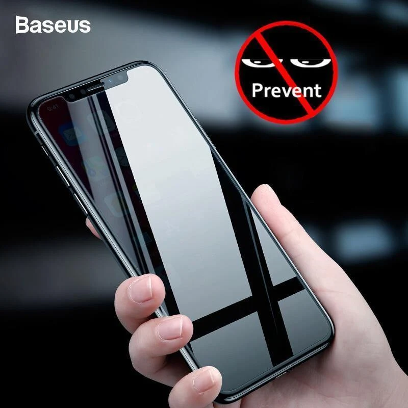 Baseus Privatsphäre Schutz Displayschutzfolie für iPhone Xs Max XR Anti-Peeping Schutzfolie aus gehärtetem Glas für iPhoneXs