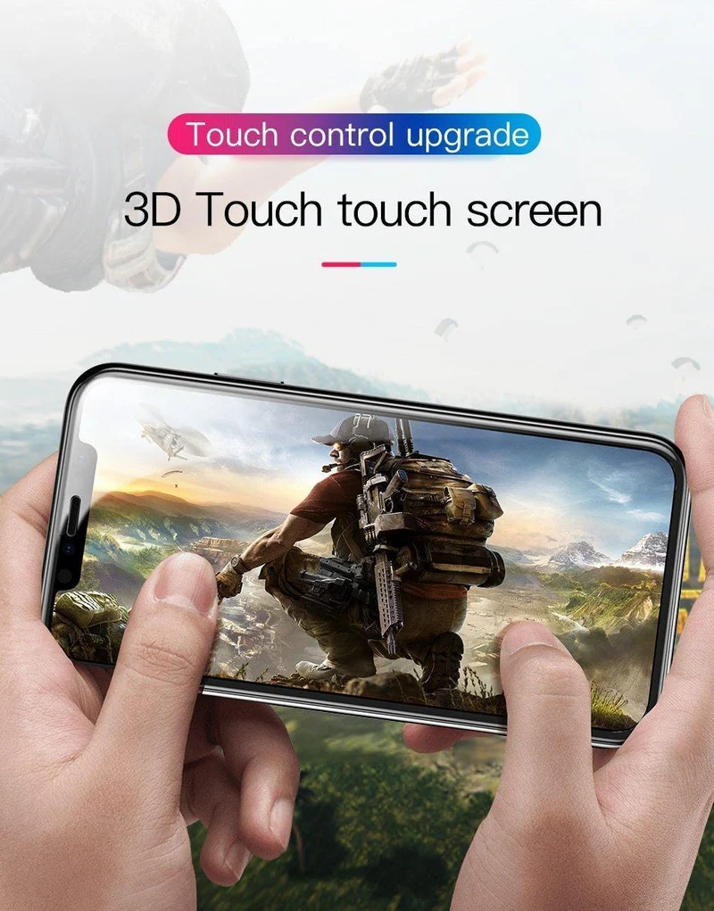 Baseus 0.3mm Displayschutzfolie für iPhone Xs Max Xr Xsmax 3D-Abdeckung aus gehärtetem Glas Schutzglasfolie für iPhoneXs Max iPhoneXr