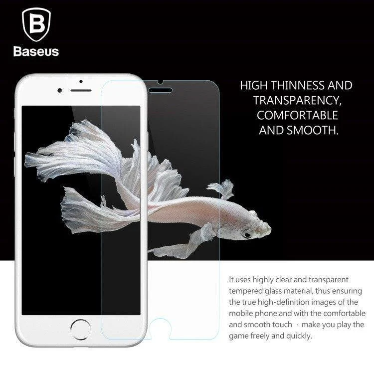 Baseus 0.2 und 0.3 MM HD für iPhone 7 Glas-Displayschutz für iPhone 8 7 Plus gehärtetes Glas ultradünne Schutzglasfolie
