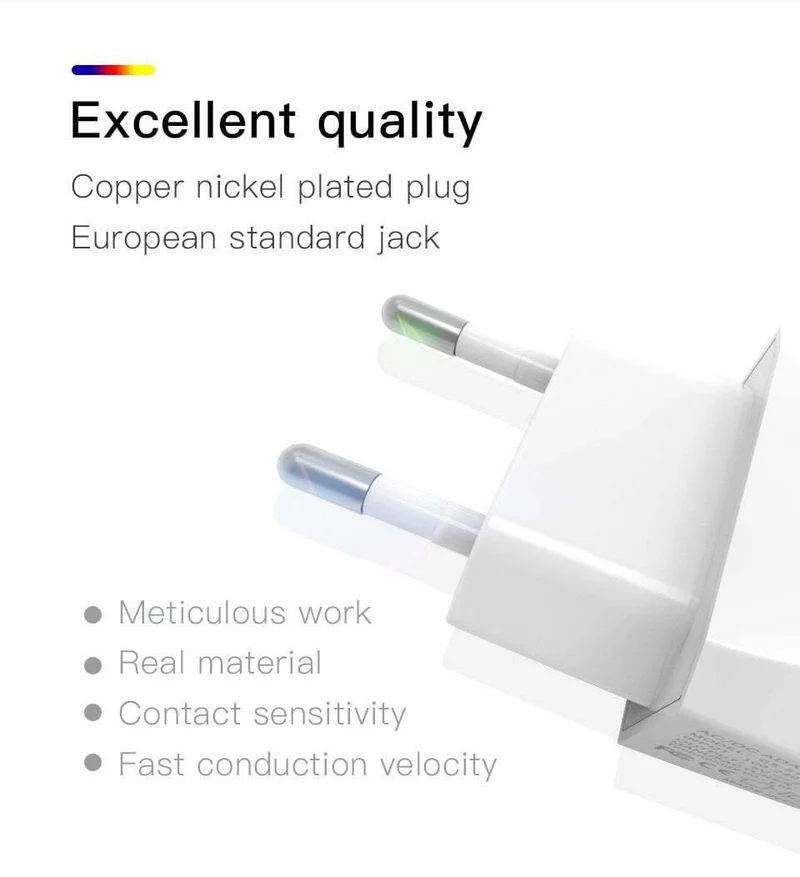 PZOZ USB-Ladegerät 5v2.1a Schnelllade-Reise-EU-Steckeradapter tragbares Wandladegerät Handykabel für iPhone Samsung Xiaomi
