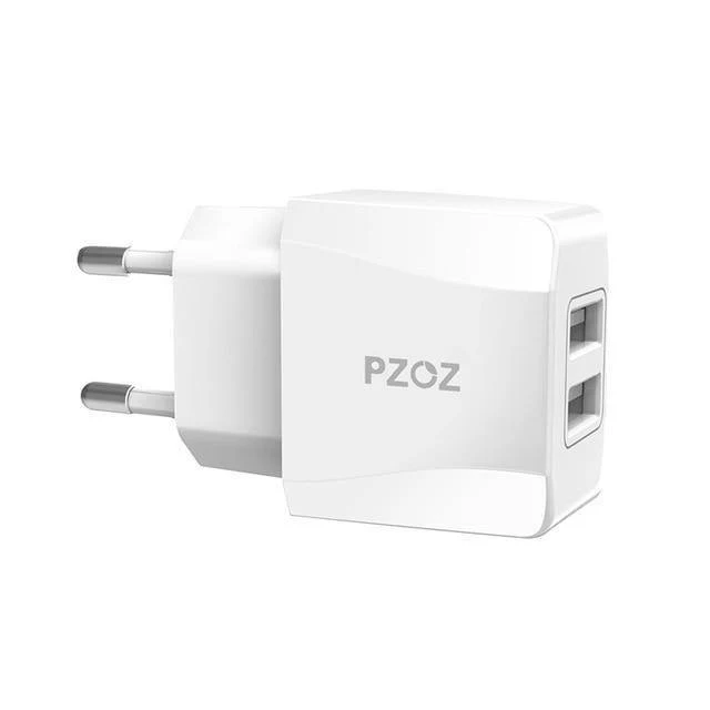 PZOZ USB-Ladegerät 5v2.1a Schnelllade-Reise-EU-Steckeradapter tragbares Wandladegerät Handykabel für iPhone Samsung Xiaomi