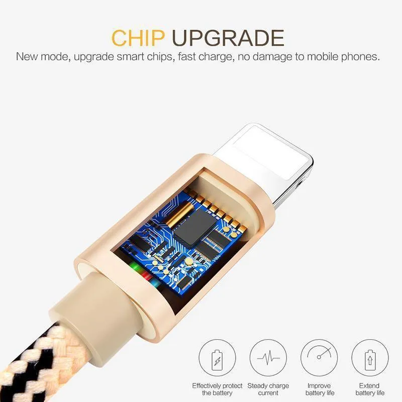 PZOZ 10 Stück USB-Kabel für iPhone-Kabel 8 7 6 plus 6s 5 5s se x iPad Air Mini Schnellladekabel Telefonladegerät Datenadapter