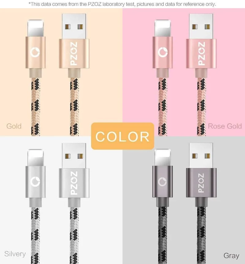 PZOZ 10 Stück USB-Kabel für iPhone-Kabel 8 7 6 plus 6s 5 5s se x iPad Air Mini Schnellladekabel Telefonladegerät Datenadapter