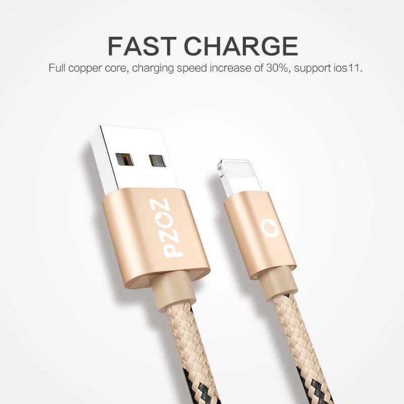 PZOZ 10 Stück USB-Kabel für iPhone-Kabel 8 7 6 plus 6s 5 5s se x iPad Air Mini Schnellladekabel Telefonladegerät Datenadapter