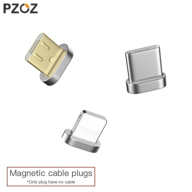 PZOZ Magnetischer Kabelstecker Typ C Micro USB C 8-poliger Schnellladeadapter Telefon MicroUSB Magnet Ladekabelstecker Aufbewahrungsbox Tasche