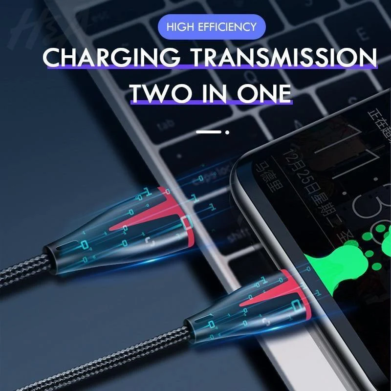 H&A Micro-USB-Kabel 3A Schnellladekabel Micro-USB-Ladekabel für Samsung S7 S6 Xiaomi Redmi Note 5 4 Tablet Android-Telefon Micro