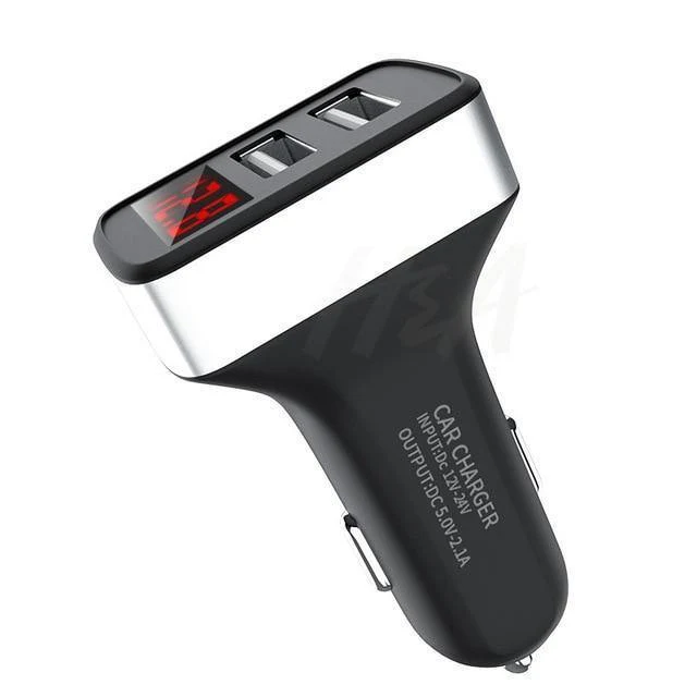 H&A Dual USB Autoladegerät mit LED-Anzeige Universal-Autoladegerät für Samsung S8 S9 iPhone xs max 7 8 X Plus Schnellladegerät
