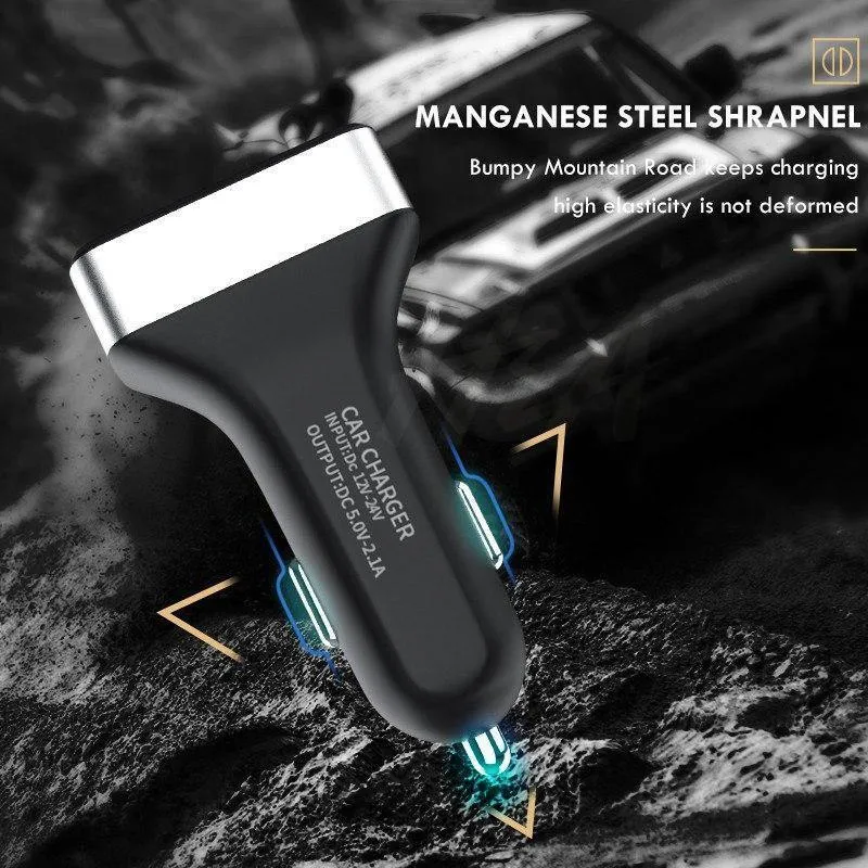H&A Dual USB Autoladegerät mit LED-Anzeige Universal-Autoladegerät für Samsung S8 S9 iPhone xs max 7 8 X Plus Schnellladegerät