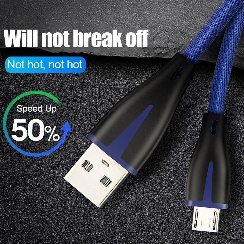 H & A Fashion Schnellladung Micro USB Kabel für Samsung Xiaomi Redmi Huawei USB Ladegerät für Android System Handy Datenkabel