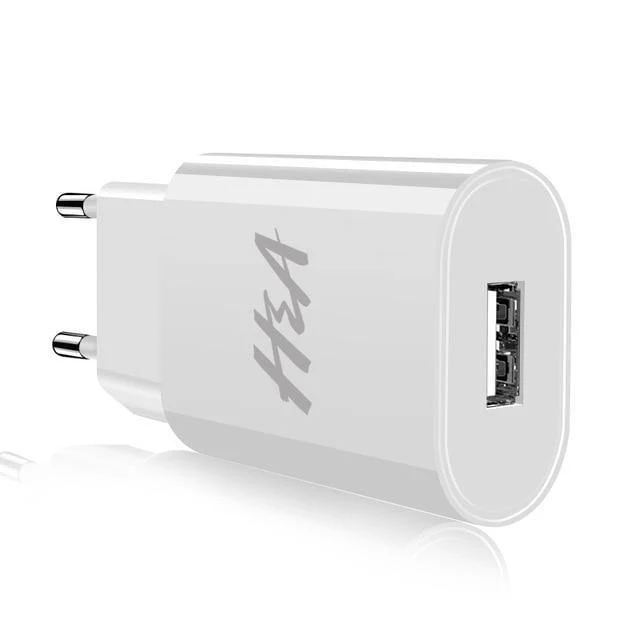 H&A Universelles tragbares USB-Ladegerät EU-Handy-Ladegerät Wandadapter Reiseladegerät USB-Kabel für Huawei für Samsung S9 S8