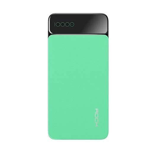 Digitalanzeige LCD Power Bank für Xiaomi Mi, ROCK Tragbare 10000 mAh Power Bank Telefon Externer Akku Powerbank 10000 mAh
