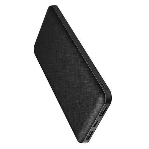 ROCK Slim 10000 mAh Powerbank, tragbare Powerbank Batterieleistungsbank 10000mAh mit LED-Licht für Handy für ultradünne