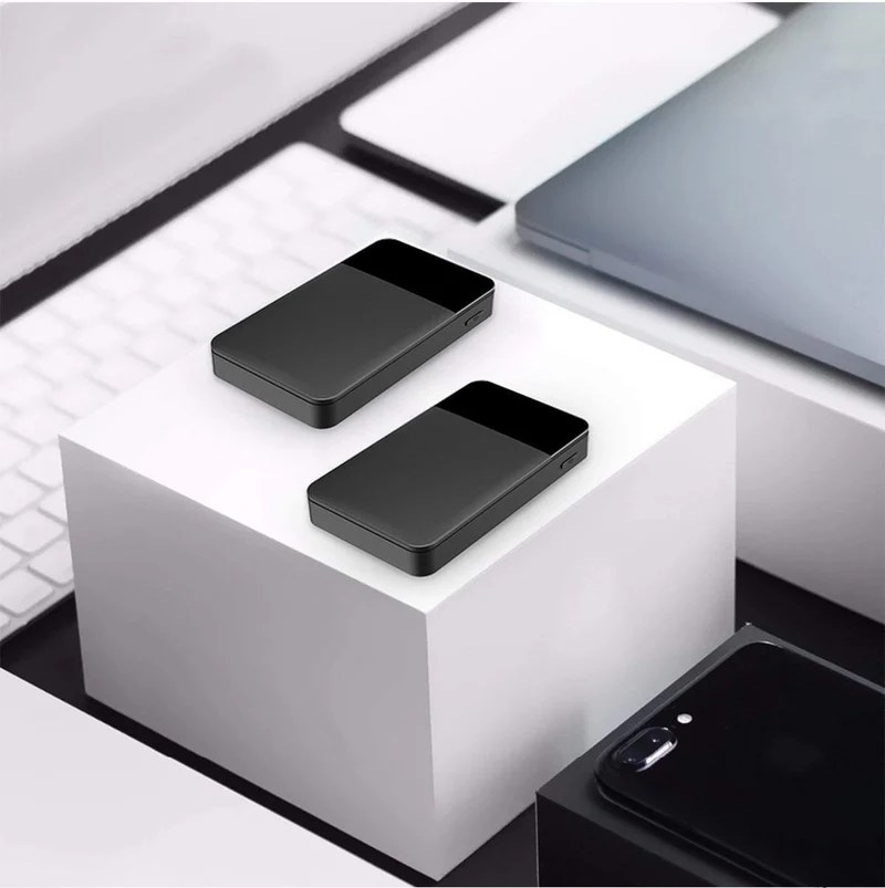 ROCK Mini 10000mAh Power Bank mit Digitalanzeige Dual USB Externer Akku PoverBank Powerbank für iPhone XS Max Xiaomi