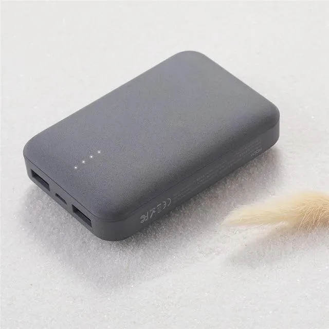 ROCK Mini Power Bank 10000 mAh Externes Akkuladegerät Tragbares Ladegerät Dual USB Powerbank für iPhone X Samsung Xiaomi