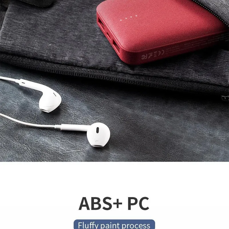 ROCK Mini Power Bank 10000 mAh Externes Akkuladegerät Tragbares Ladegerät Dual USB Powerbank für iPhone X Samsung Xiaomi