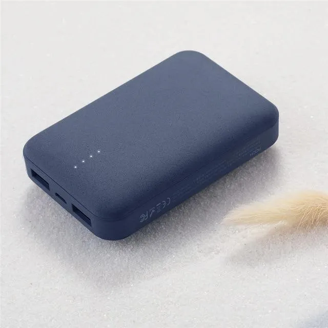 ROCK Mini Power Bank 10000 mAh Externes Akkuladegerät Tragbares Ladegerät Dual USB Powerbank für iPhone X Samsung Xiaomi