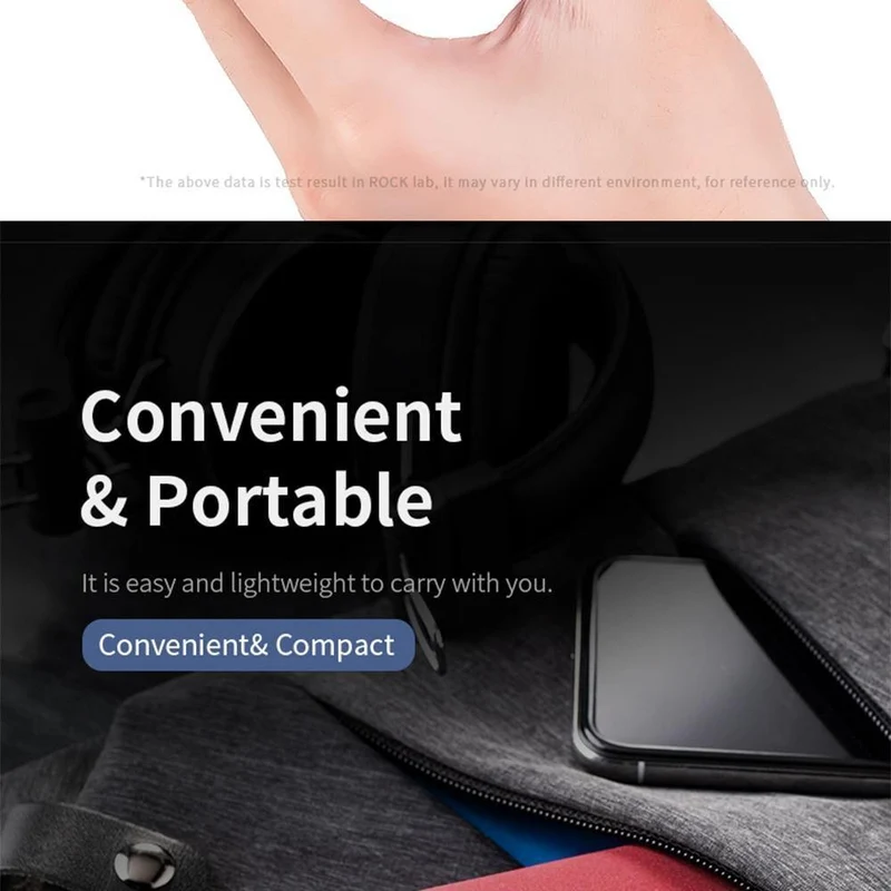 ROCK Mini Power Bank 10000 mAh Externes Akkuladegerät Tragbares Ladegerät Dual USB Powerbank für iPhone X Samsung Xiaomi