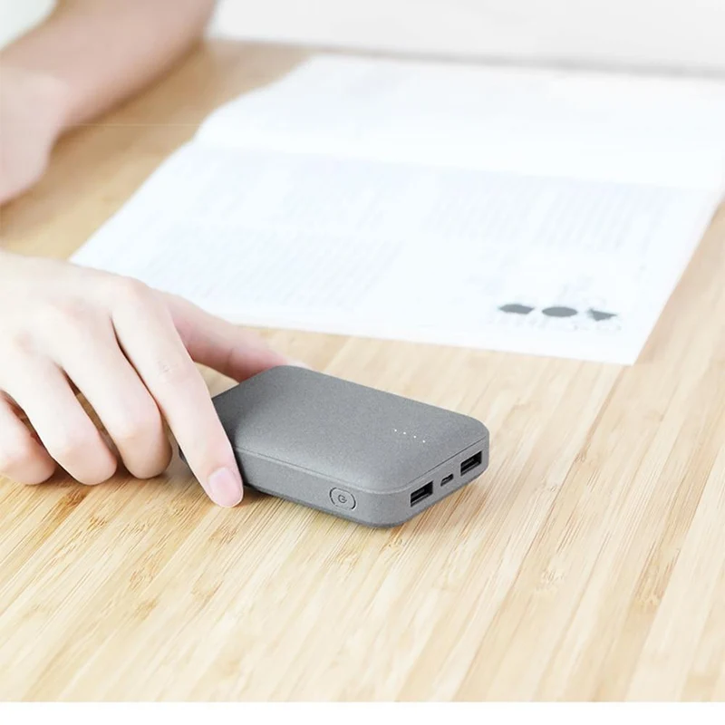 ROCK Mini Power Bank 10000 mAh Externes Akkuladegerät Tragbares Ladegerät Dual USB Powerbank für iPhone X Samsung Xiaomi