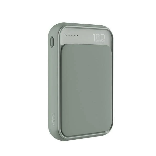 ROCK Mini Power Bank 10000mAh 18W USB C PD Schnellladung QC3.0 Schnellladung Externer Akku für iPhone Xs Max Samsung S9