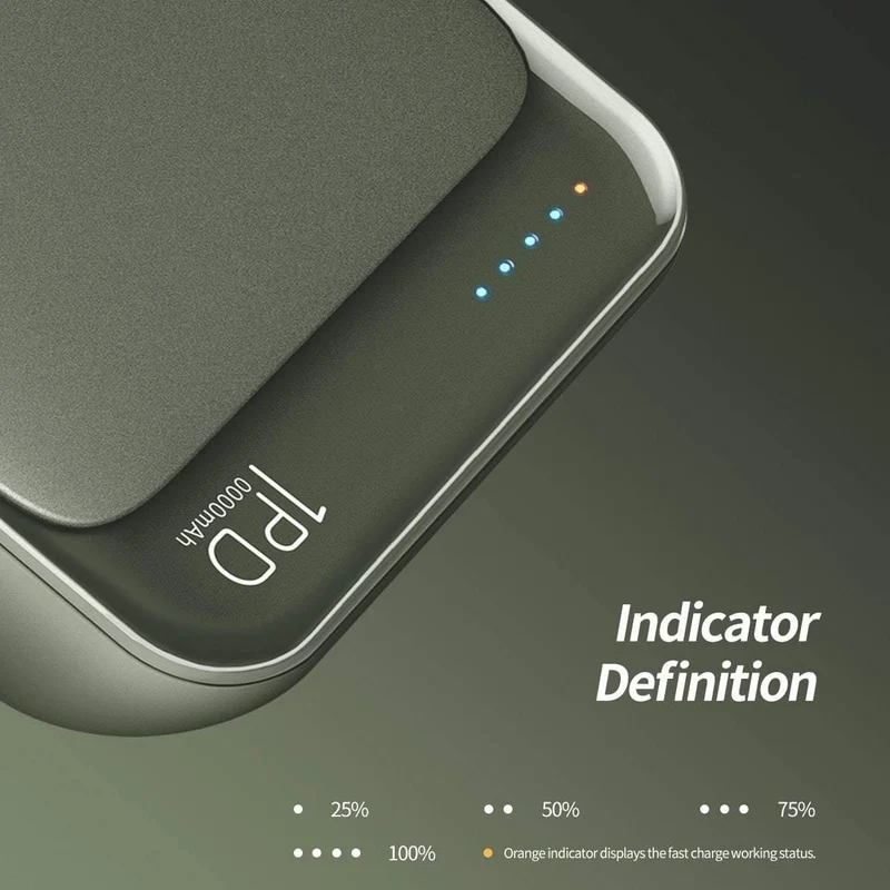 ROCK Mini Power Bank 10000mAh 18W USB C PD Schnellladung QC3.0 Schnellladung Externer Akku für iPhone Xs Max Samsung S9