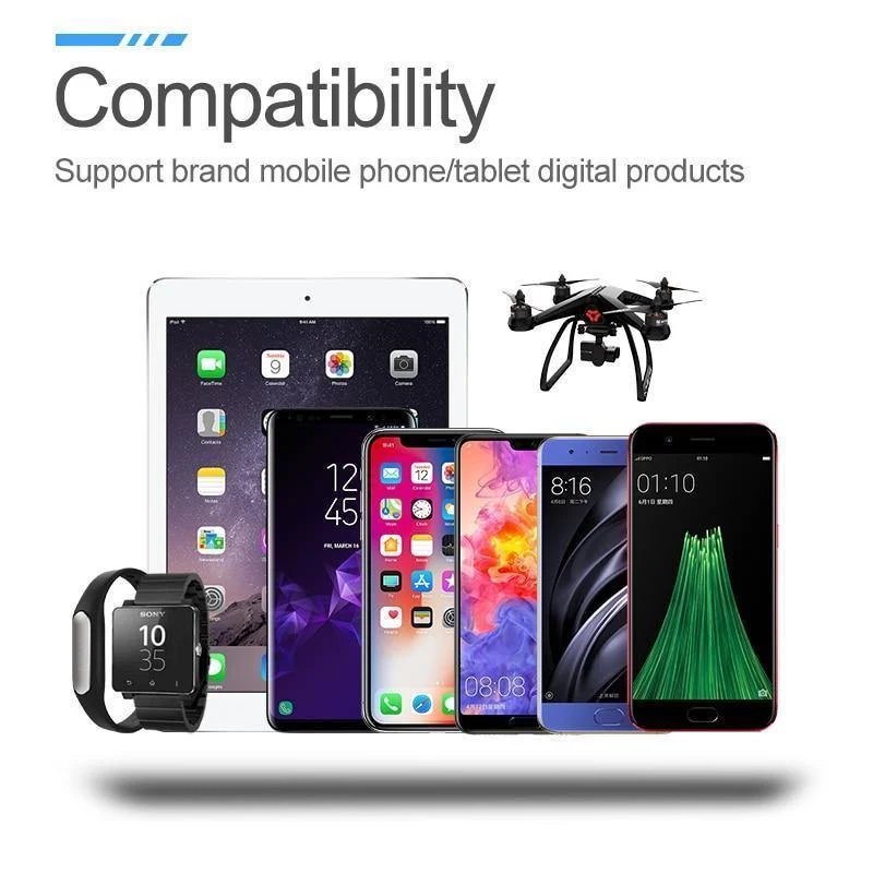 ROCK Mini Power Bank 10000 mAh Dual USB Ports Externe Batterie Powerbank mit Digitalanzeige für iPhone XS Xiaomi PoverBank