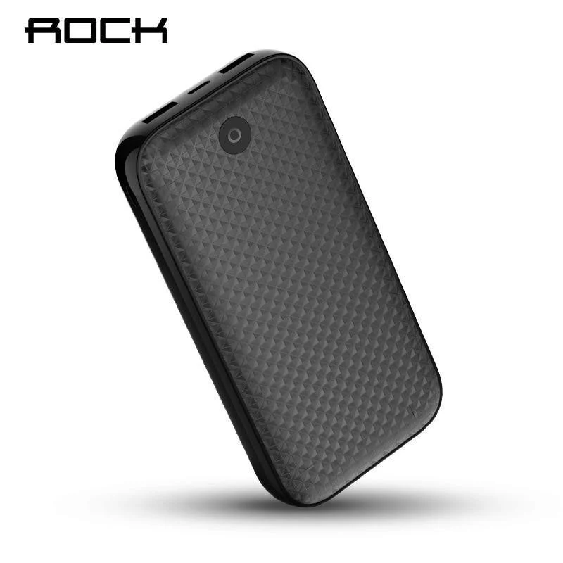 ROCK Power Bank 20000mAh Tragbares externes Ladegerät Dual USB PowerBank für das iPhone Samsung Xiaomi