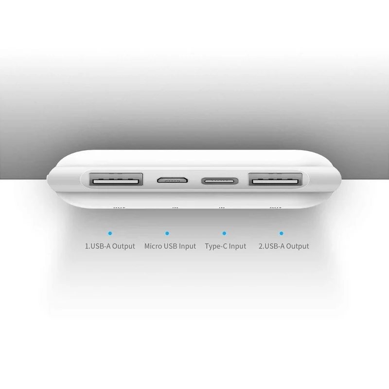 ROCK Power Bank 20000mAh Tragbares externes Ladegerät Dual USB PowerBank für das iPhone Samsung Xiaomi