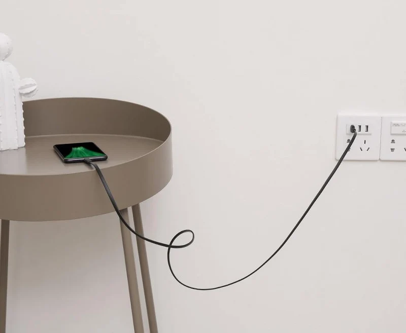 Baseus Flaches Micro-USB-Kabel Schnellladedatenkabel für Samsung Xiaomi Huawei Android Handy-Ladekabel Micro-USB-Kabel