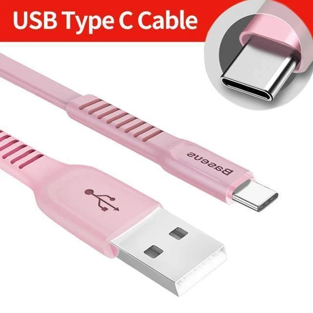 Baseus USB-Kabel für iPhone XS Max XR X 8 Schnellladeladegerät USB-C-Kabel Micro USB Typ C-Kabel für Android-Handykabel