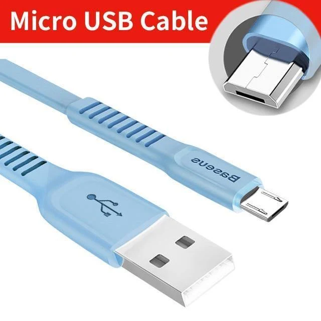 Baseus USB-Kabel für iPhone XS Max XR X 8 Schnellladeladegerät USB-C-Kabel Micro USB Typ C-Kabel für Android-Handykabel