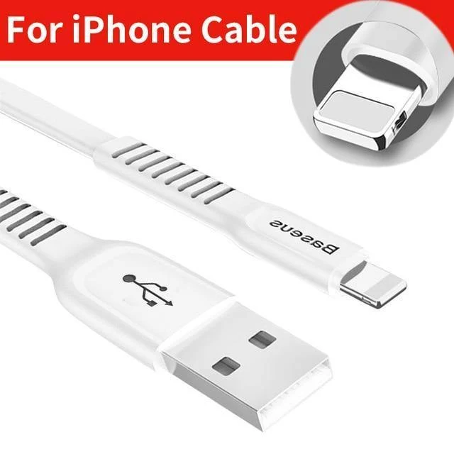 Baseus USB-Kabel für iPhone XS Max XR X 8 Schnellladeladegerät USB-C-Kabel Micro USB Typ C-Kabel für Android-Handykabel
