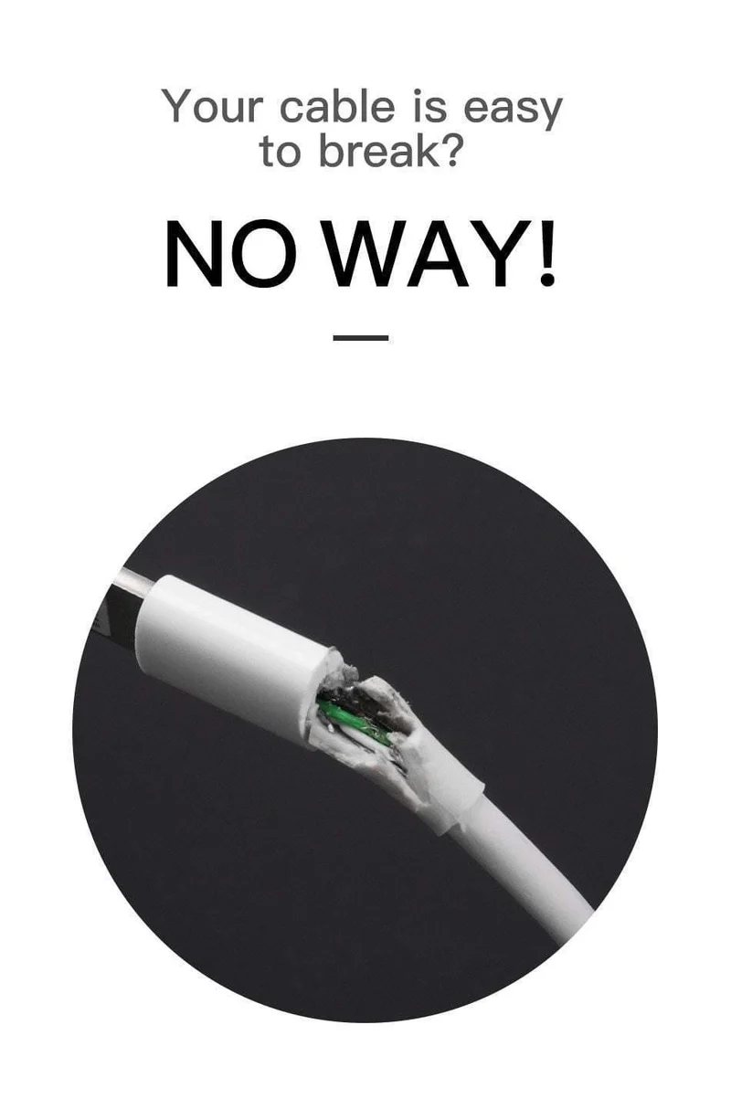 Baseus USB-Kabel für iPhone XS Max XR X 8 Schnellladeladegerät USB-C-Kabel Micro USB Typ C-Kabel für Android-Handykabel